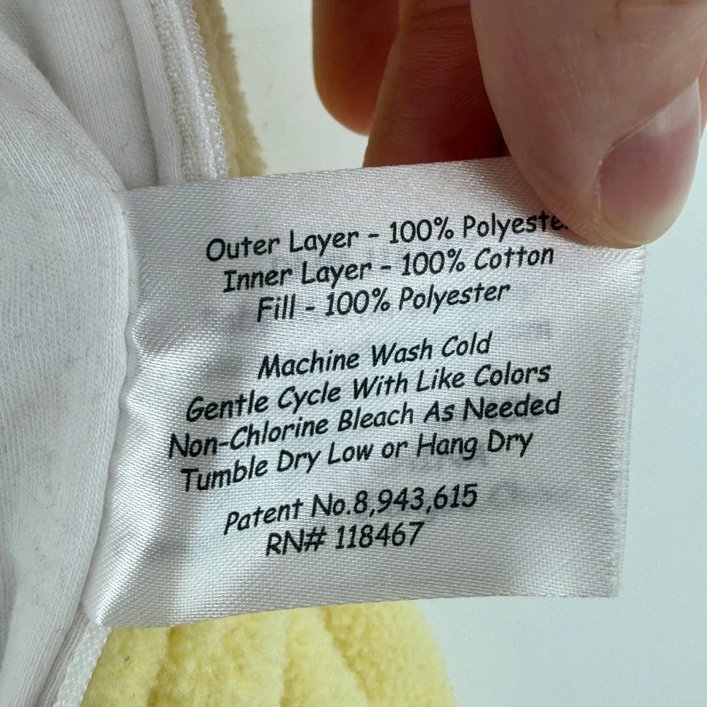 Baby Merlin's Magic Sleepsuit Yellow Large 6-9 Months 18-21 lbs Polyester Fleece